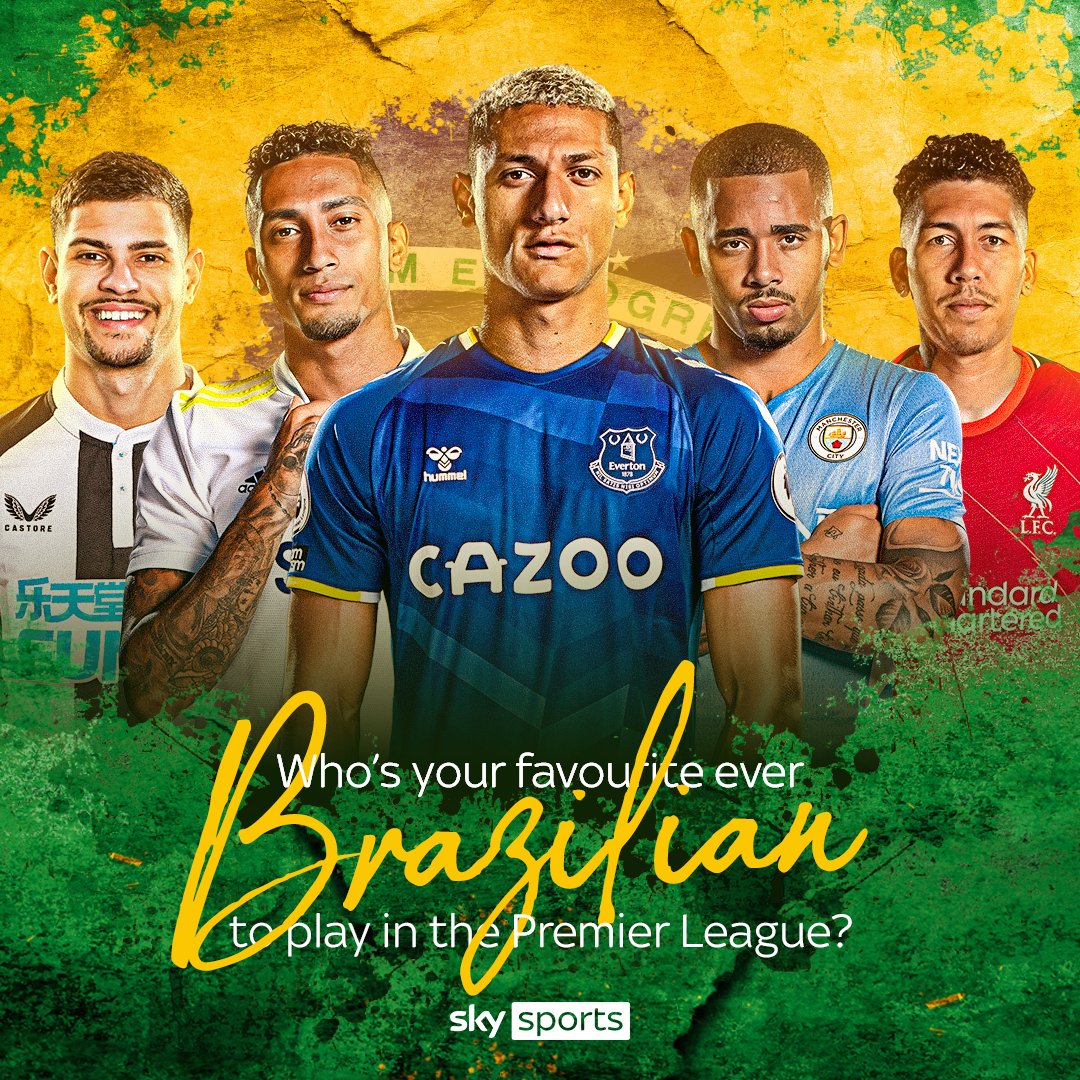 SkySportsPL's tweet photo. VOTE: There's been some brilliant Brazilians in the Premier League over the years... who's your favourite EVER? 🤔 https://t.co/dN0TxR8iZj