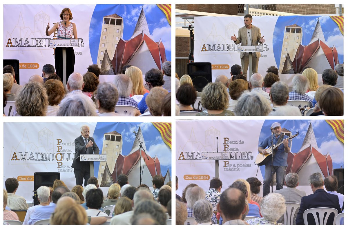 Ricard_Marco_'s tweet photo. Eduard Olesti guanya la 58a edició del Premi de Poesia @Amadeuoller amb el seu poemari Sarcop
Acte i lliurament del Premi al pati de l'@escolaSantMedir del complex parroquial de @SantMedir 
@BCN_SantsMont https://t.co/ok27XotURW