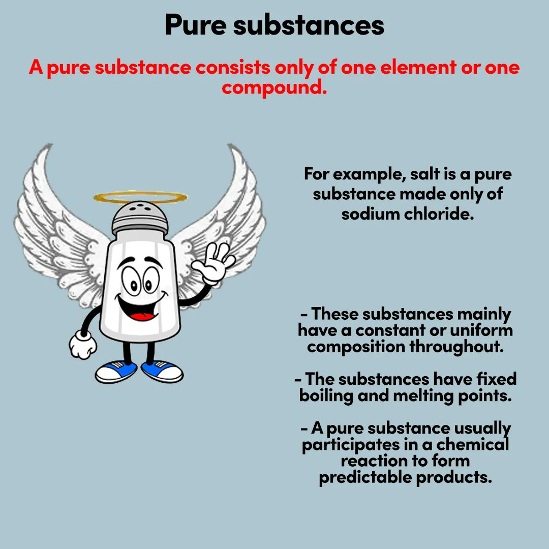 Ioteach on X: "How would you describe a pure substance? What does pure even  mean in a chemical sense? Take a look here to find out! #chemistry  #chemistrylove #chemistrylab #learn #learnchemistry #studygram #