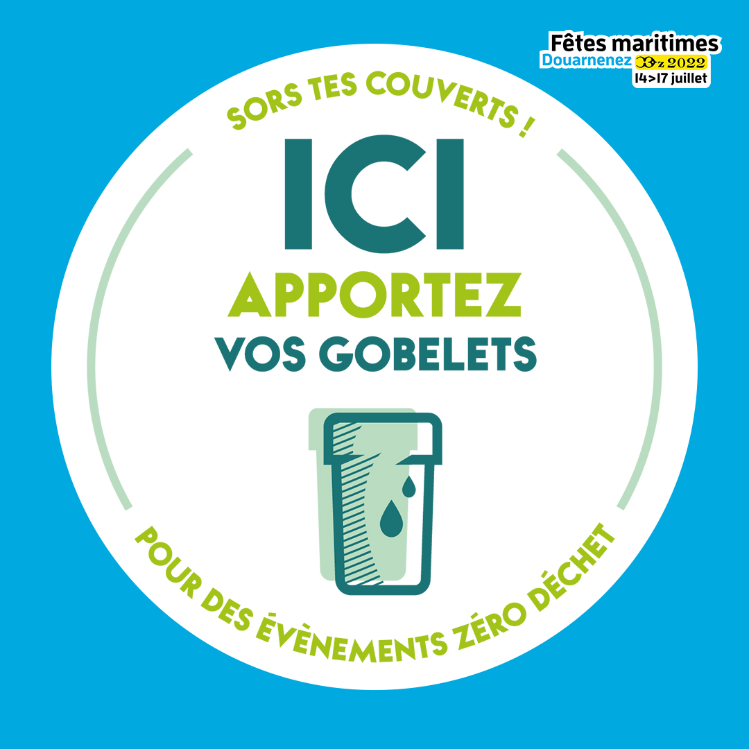 TempsfeteDz's tweet photo. SORS TES COUVERTS ! Venez avec votre gobelet aux Fêtes maritimes de #Douarnenez
✅ Nos engagements : https://t.co/xE9OCEw0HR 
✅ La charte Drastic On Plastic : https://t.co/6lDQnx7yNO
Avec @CollFestivals  @produitenbzh @ZeroWasteFR https://t.co/2pNZbg5IEf