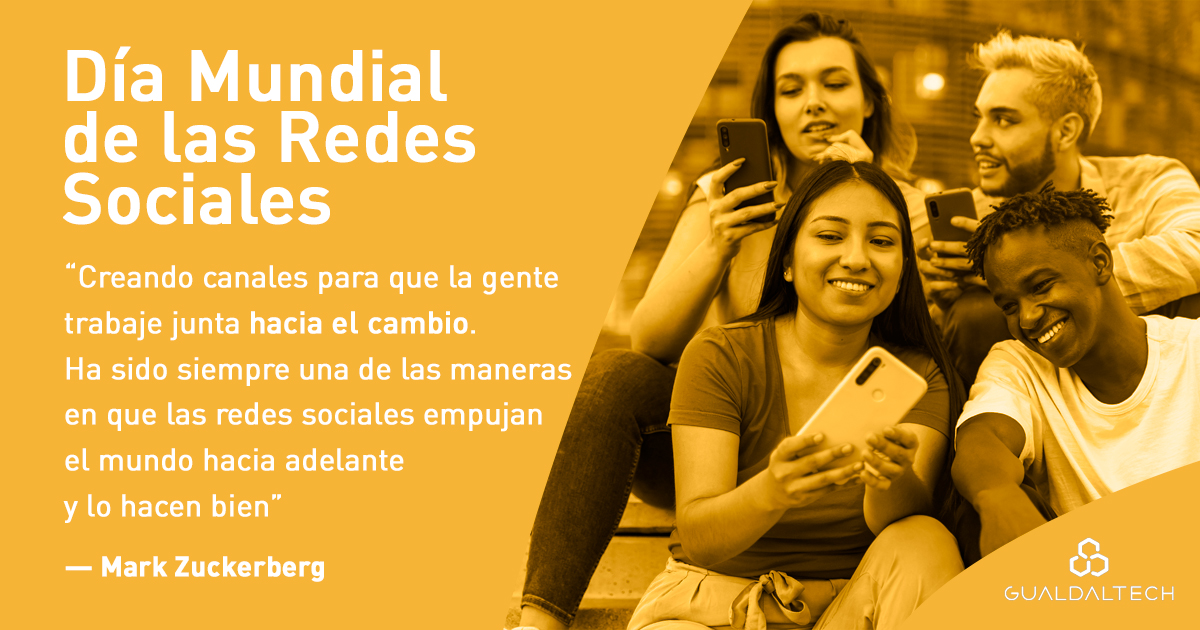 GuadalTech's tweet photo. Hoy celebramos el #DíaMundialdelasRedesSociales 💟 🙌

Son algo más que un medio de comunicación, ¿no crees? https://t.co/gw719Y2wHT