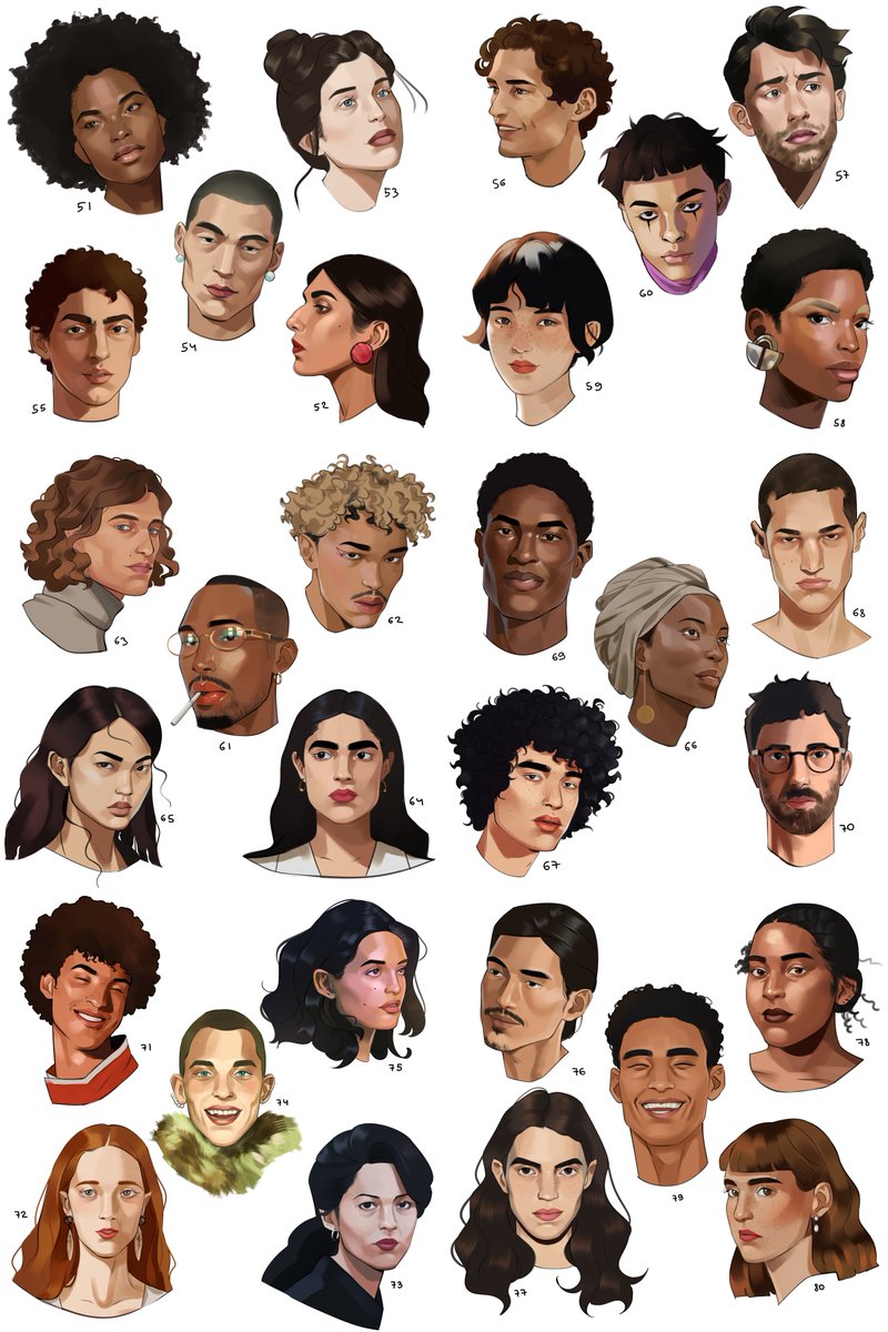 silv4ishiding's tweet photo. 100 heads but it's digital and i made my own board of references (and i'm also a few years late but hey)

i gave myself 20 days but finished in 15 https://t.co/59lUfH9ZsK