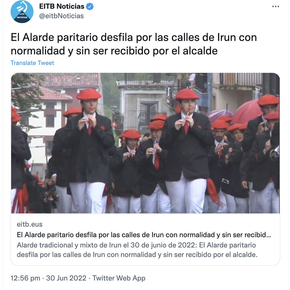 El Alcalde de Irun, <a href="/jasantano/">Jose Antonio Santano</a>, el 8M vs el Alcalde de Irun en las fiestas del pueblo.