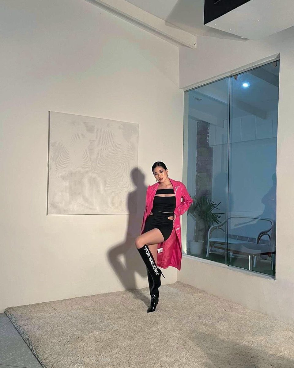 BiniAiahOFC's tweet photo. [06302022] @bini_aiah Instagram Update 🐶 (1/3)

“These boots were made for walkin’
And that’s just what they’ll do 🎶”

#BINI @BINI_ph https://t.co/aYGvIOQAGh