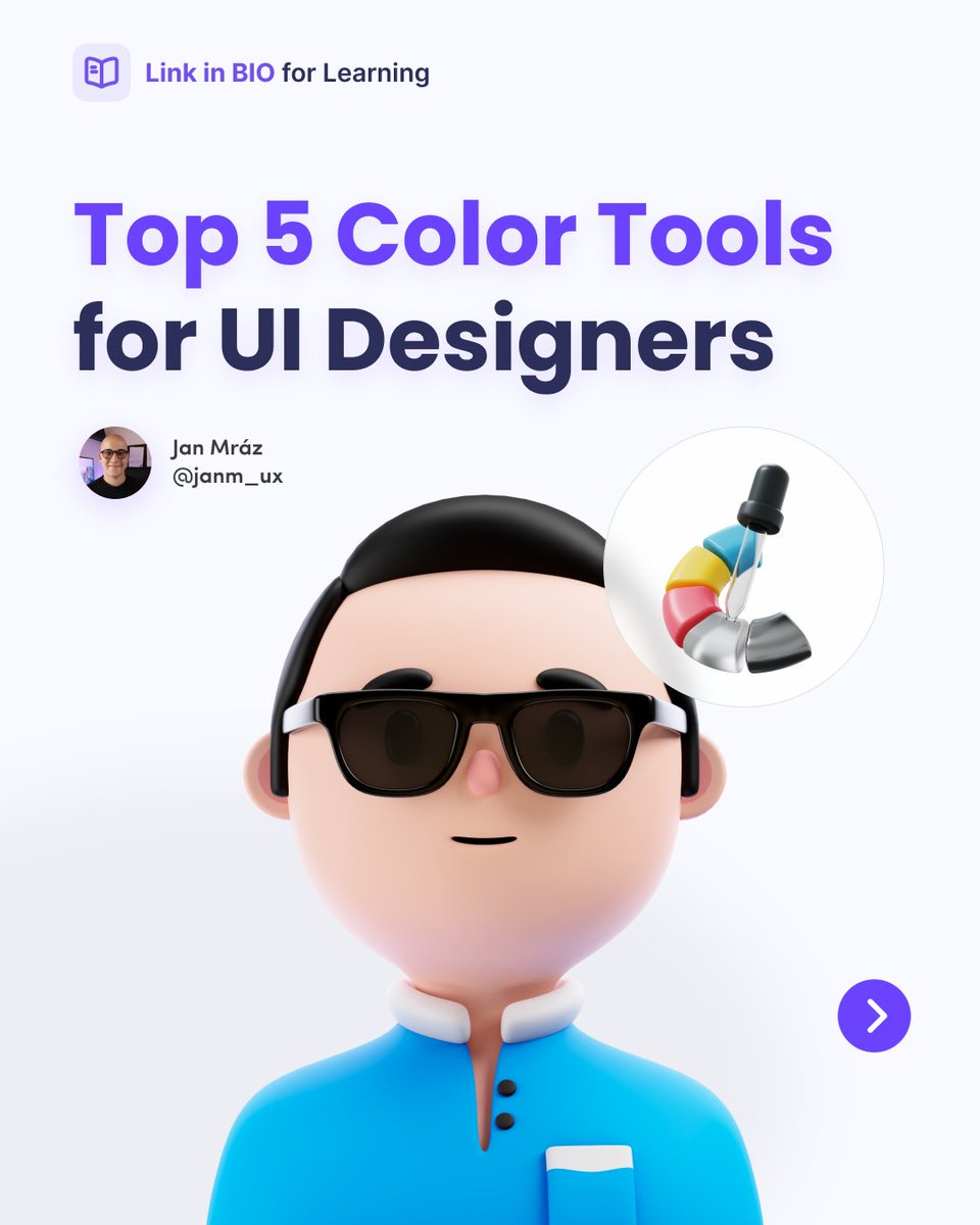 Choosing proper colors is a crucial aspect of the UI design process. In this post, I’m collecting some of my favorite tools, to help you with this activity. 🎨

Retweets are highly appreciated! 💜