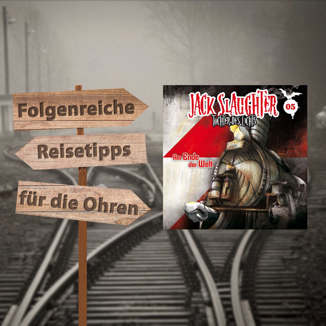 folgenreich's tweet photo. Der heutige Reisetipp für die Ohren liegt zugegebenermaßen seeehr weit entfernt, konkret „AM ENDE DER WELT“. 🔚 🎧 Wie wäre es mit einem kleinen Trip dorthin? Zusammen mit #JackSlaughter – #TochterDesLichts? ➡ https://t.co/AS7Vd3wTpF! 🚂 #reisen #hörspiel #hörspiele #folgenreich https://t.co/gCnpzEMJqH
