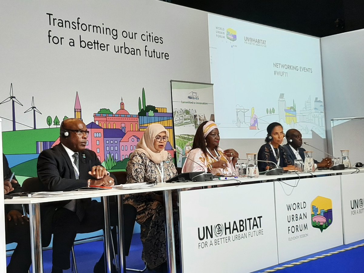 GabriellaRobba's tweet photo. At @WUF_UNHabitat in the framework of #ParticipatorySlumUpgradingProgramme celebration of achievements, I had the honor to present the support to the Upgrading and Rehousing project on behalf of @CityofKigali with ED @MaimunahSharif and other Ministries of partner's countries https://t.co/wxcleUcbhE