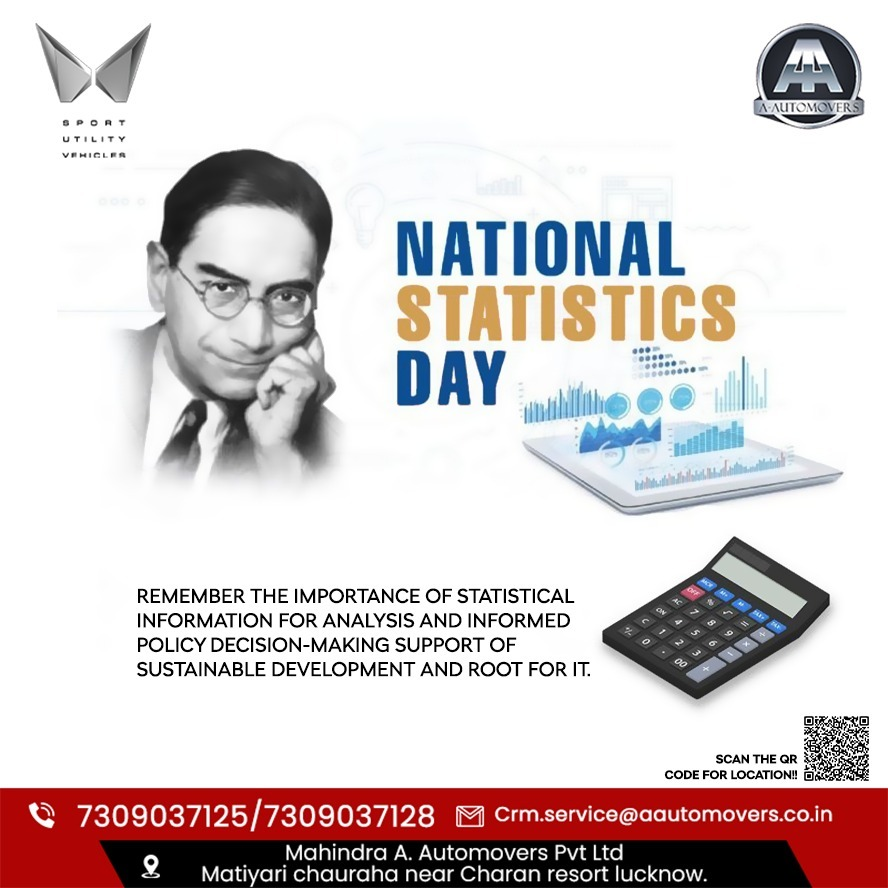 aaplMahindra's tweet photo. REMEMBER THE IMPORTANCE OF STATISTICAL

INFORMATION FOR ANALYSIS AND INFORMED

POLICY DECISION-MAKING SUPPORT OF

SUSTAINABLE DEVELOPMENT AND ROOT FOR IT

#automovers #Mahindra #statìsticsday https://t.co/W5hPj4Cw7e