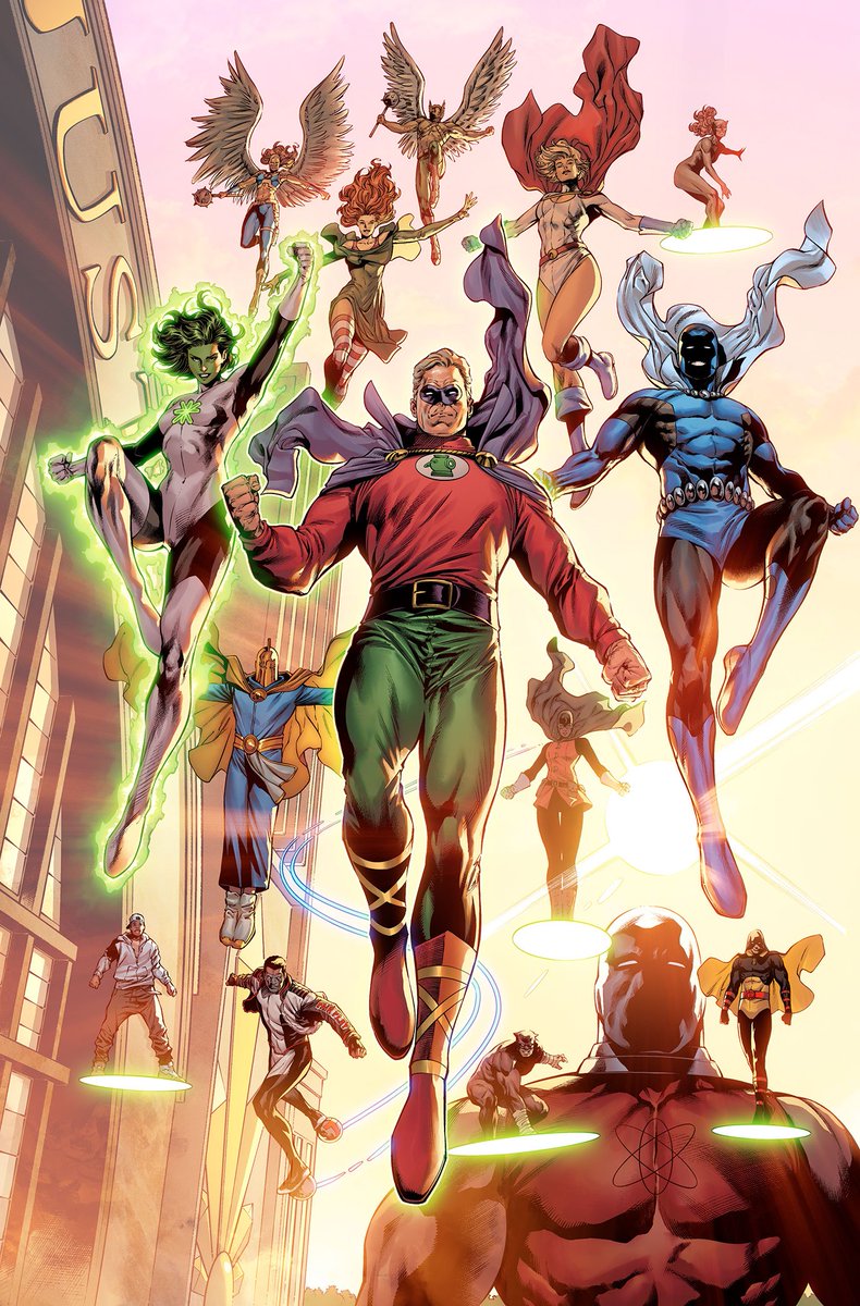 Sampere_art's tweet photo. We need everyone to fight The Great Darkness.
The JSA is joining the battle in DARK CRISIS #3 coming out in August!

Make sure to pre-order before July 10th. 
Script by @Williamson_Josh art by me and colors by @loquesunalex 
#DarkCrisis https://t.co/vyeTAOz2ob