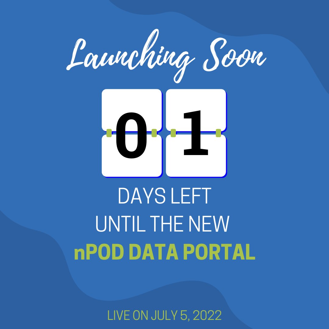 The new nPOD Data Portal will be launching tomorrow!