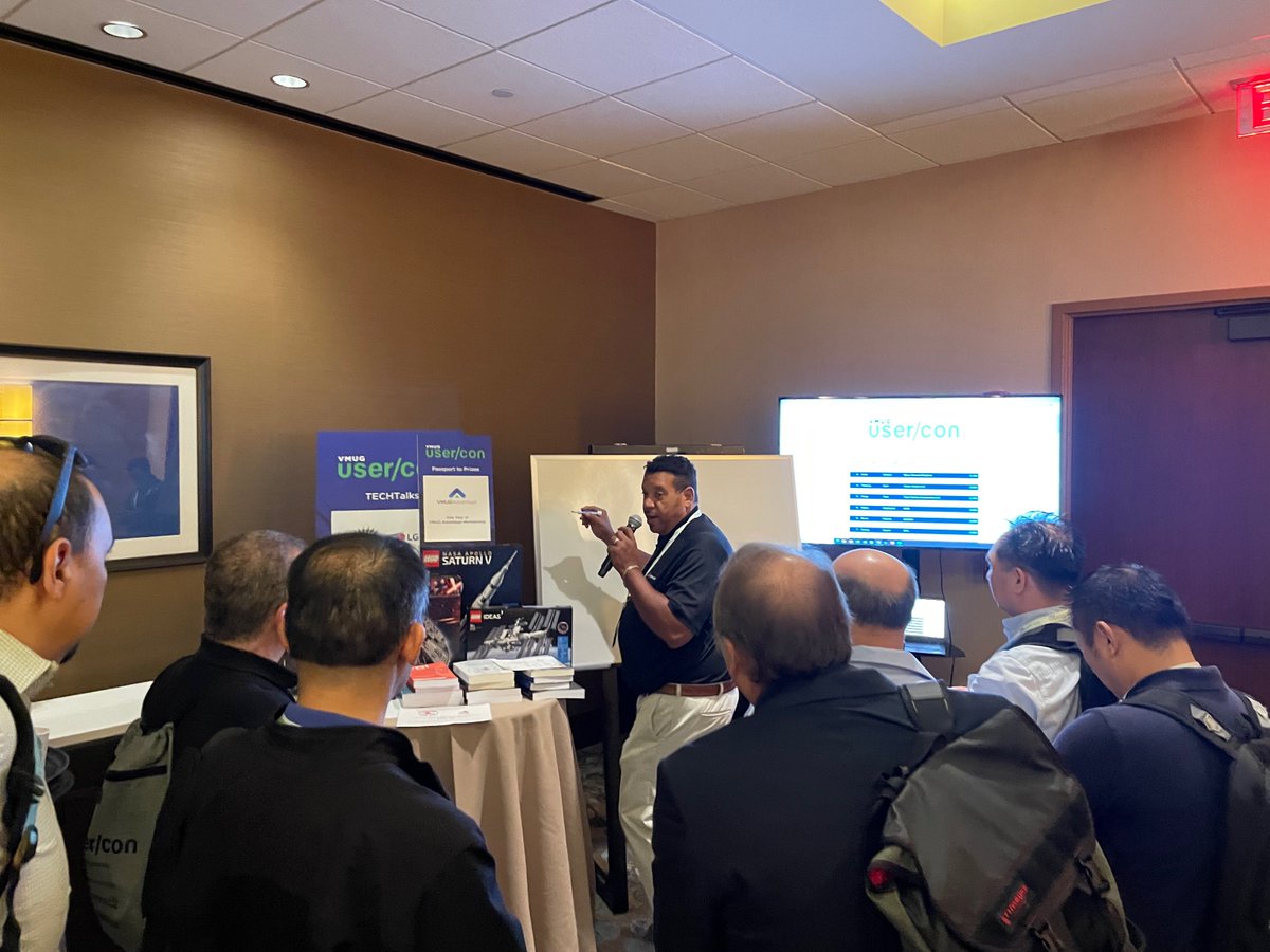 MyVMUG's tweet photo. At the @BostonVMUG UserCon our #VMUG trusted partners are ready with some great Tech Talks for you guys! Make sure you take the chance to stop by! #BOSVMUG https://t.co/lU3sY0Qnu8