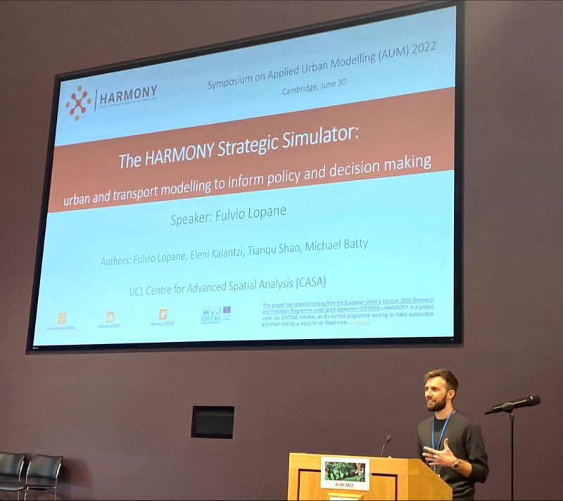 .<a href="/fulviolopane/">Fulvio Lopane</a> presenting #Harmony2022 at the Symposium on Applied Urban Modelling 2022 at <a href="/Cambridge_Uni/">Cambridge University</a> #UrbanModelling #transportmodelling