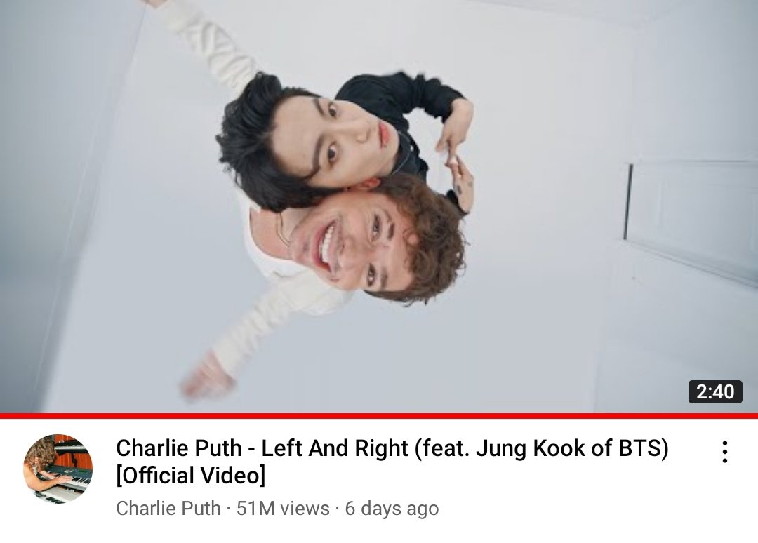 [👏] 'Left and Right' YouTube'da 50 milyon görüntülenmeyi geçti! 👉 youtu.be/a7GITgqwDVg