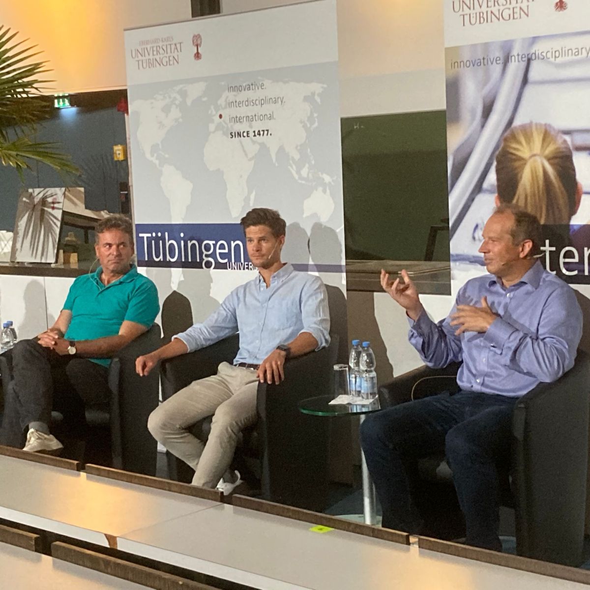 Universität Tübingen (@uni_tue) on Twitter photo Gründungen aus der Wissenschaft: Startup:con Tübingen <a href="/startuptue/">Startup Center Tübingen</a> mit Dr. Ingmar Hoerr (CureVac AG/ Morpho Foundation), Dr. Philip Häusser (Ablacon Inc.) und Dr. Dirk Biskup (CeGaT GmbH) (von links nach rechts). #startupcontübingen #SIDays22 📷: M. v. Platen/Universität Tübingen Gründungen aus der Wissenschaft: Startup:con Tübingen <a href="/startuptue/">Startup Center Tübingen</a> mit Dr. Ingmar Hoerr (CureVac AG/ Morpho Foundation), Dr. Philip Häusser (Ablacon Inc.) und Dr. Dirk Biskup (CeGaT GmbH) (von links nach rechts). #startupcontübingen #SIDays22 📷: M. v. Platen/Universität Tübingen
