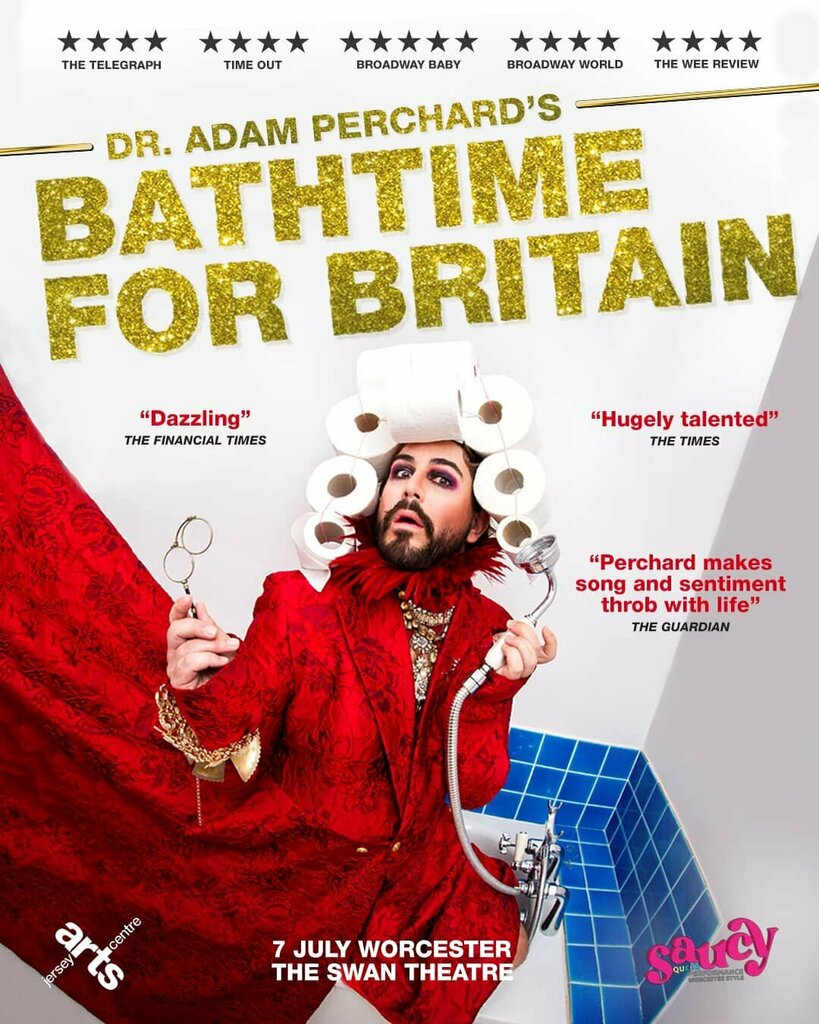 If anyone fancies seeing a funny camp sequined extravaganza by Adam Perchard, legend of the London queer scene, at the Swan in Worcester on 7th July, I would recommend booking before Monday 4th July and using discount code BATH241 in order to get 2 t… ift.tt/OLr6s18!