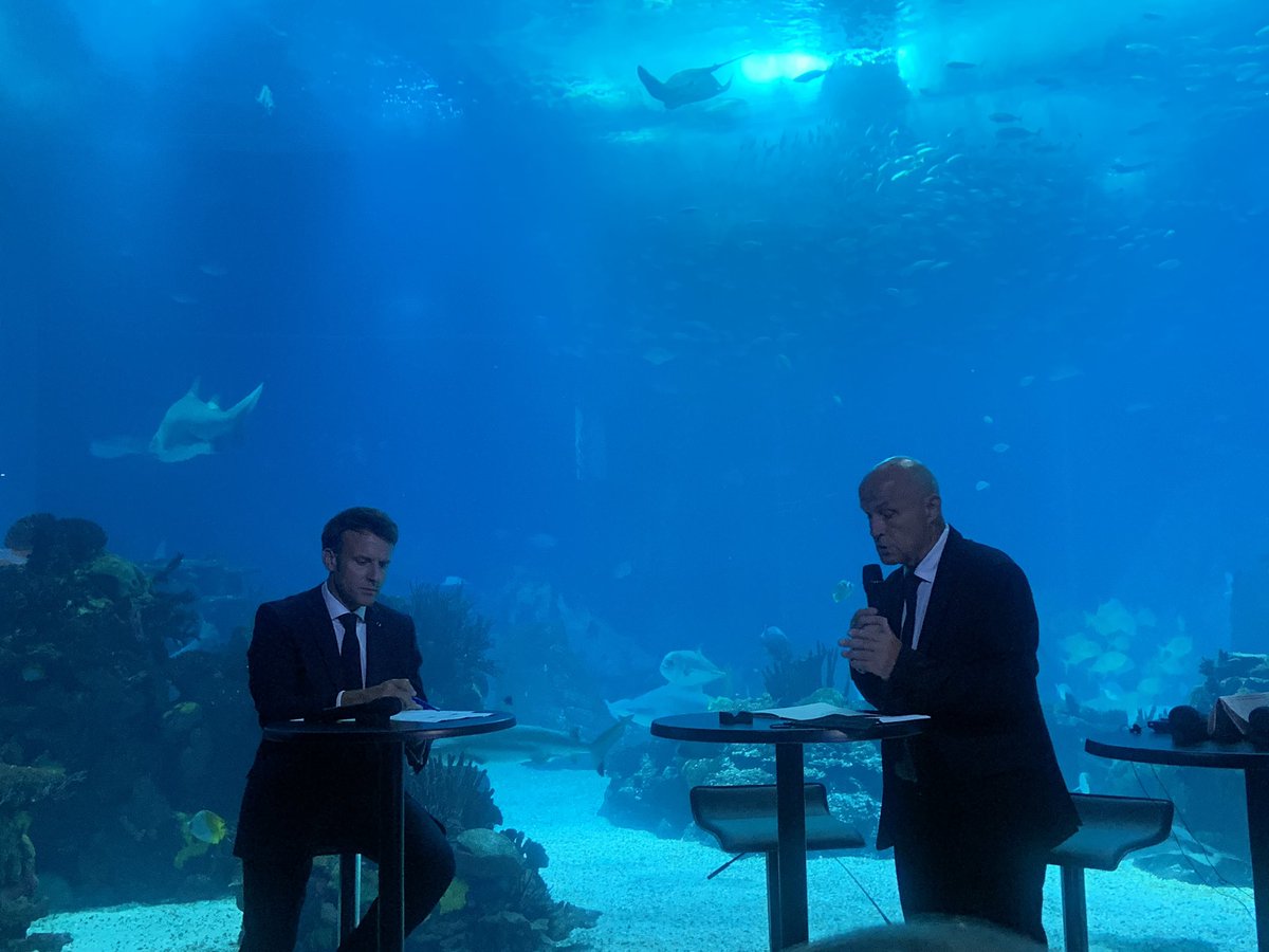 CLARIFICATION : @EmmanuelMacron calls for a UN legal and robust framework to ban deep sea mining in the high seas, and push exploration for sustainable knowledge outputs. #lisbon #UNOC2022 to #UNOC2025