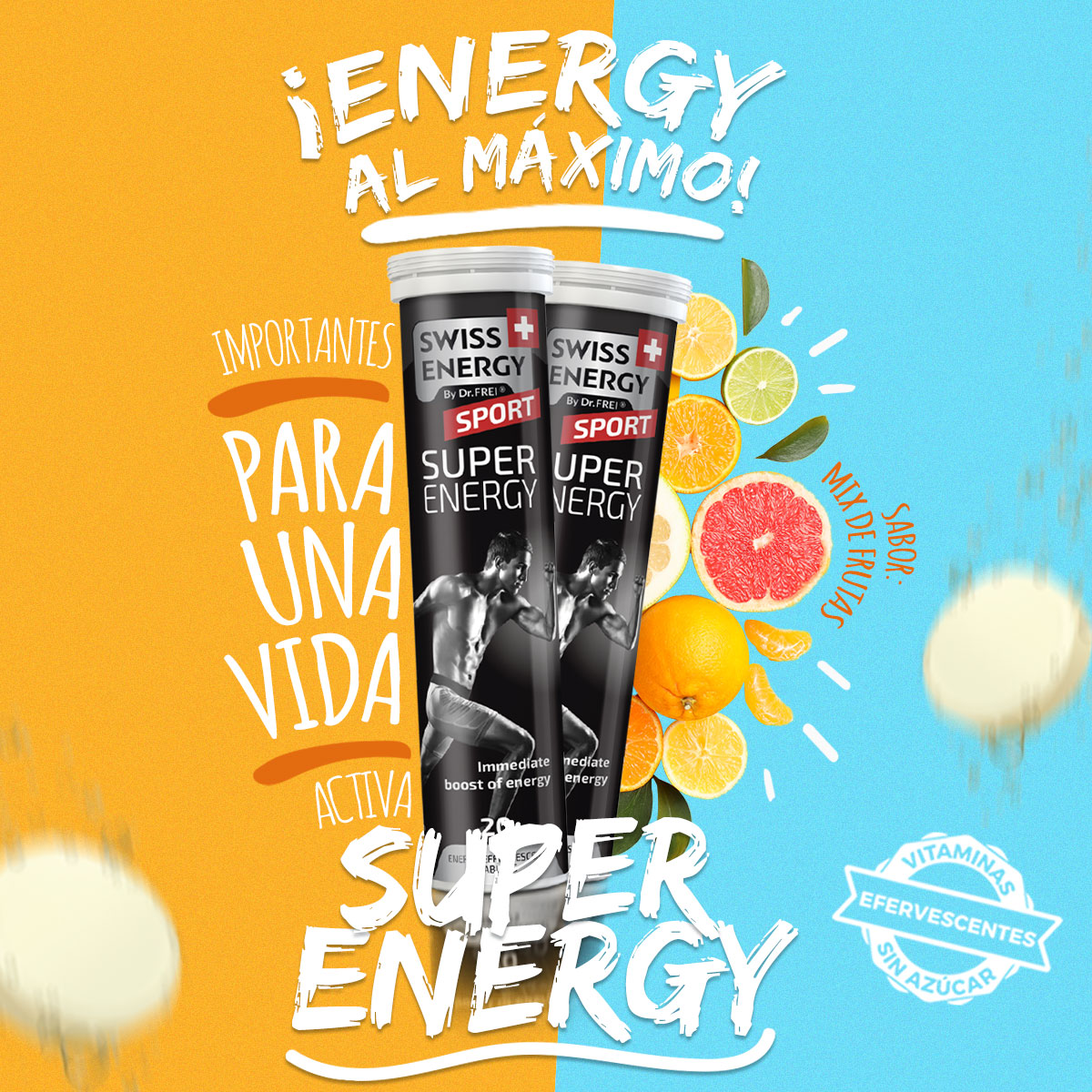 ⚡️ENERGY AL MÁXIMO⚡️💪😁
🔥Es momento de probar nuestro extraordinario #SuperEnergySport y obtener la energía que tu cuerpo necesita.😏✨