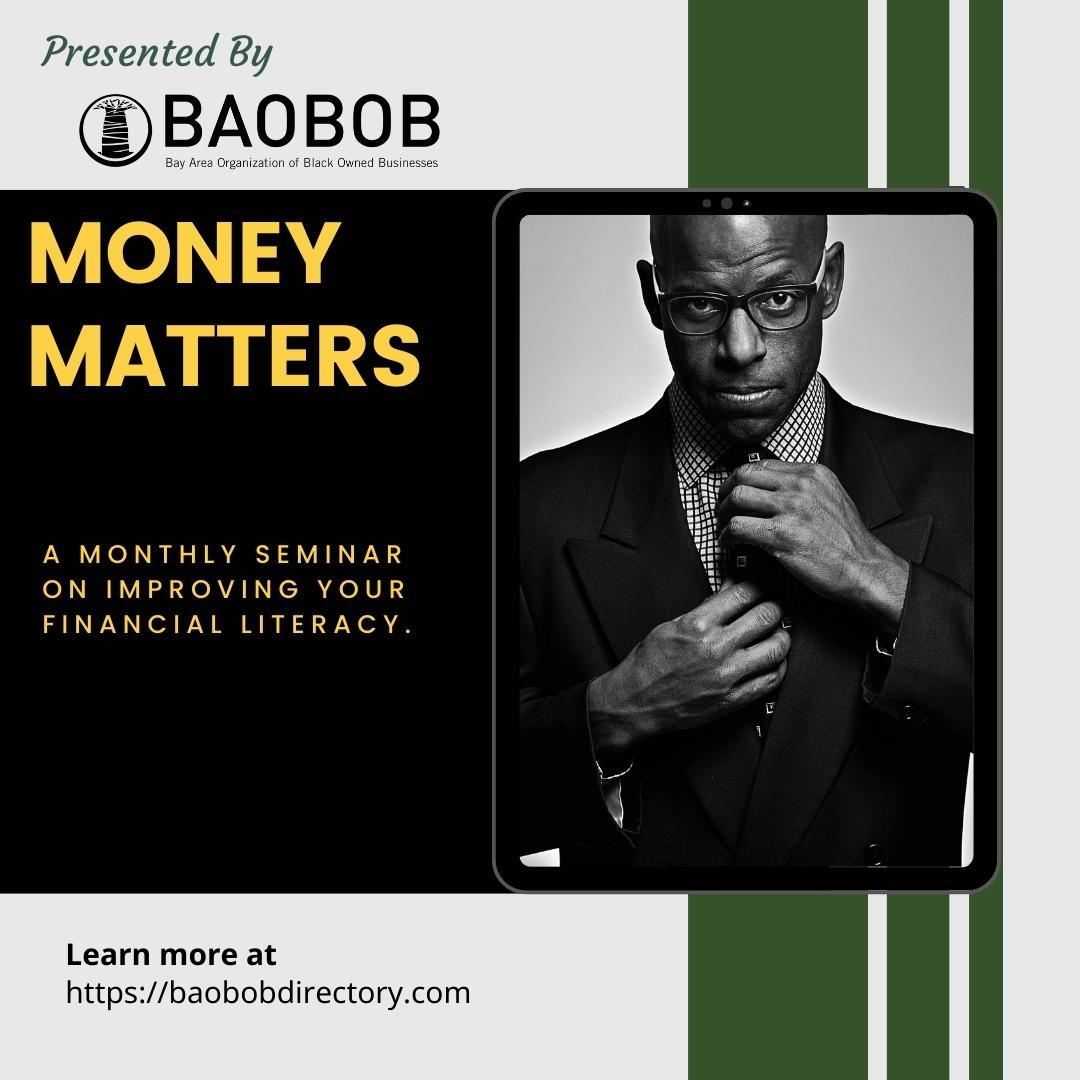 BAOBOBdirectory's tweet photo. ATTENTION! We are BACK next month with the continuation of our #moneymatters series.
We're kicking off again with #mrwealth himself, Jasper Smith.

This is a series we intend to host monthly with distinguished business owners to help YOU.
Don't miss out on this free knowledge! https://t.co/Ptj2YmpOu9