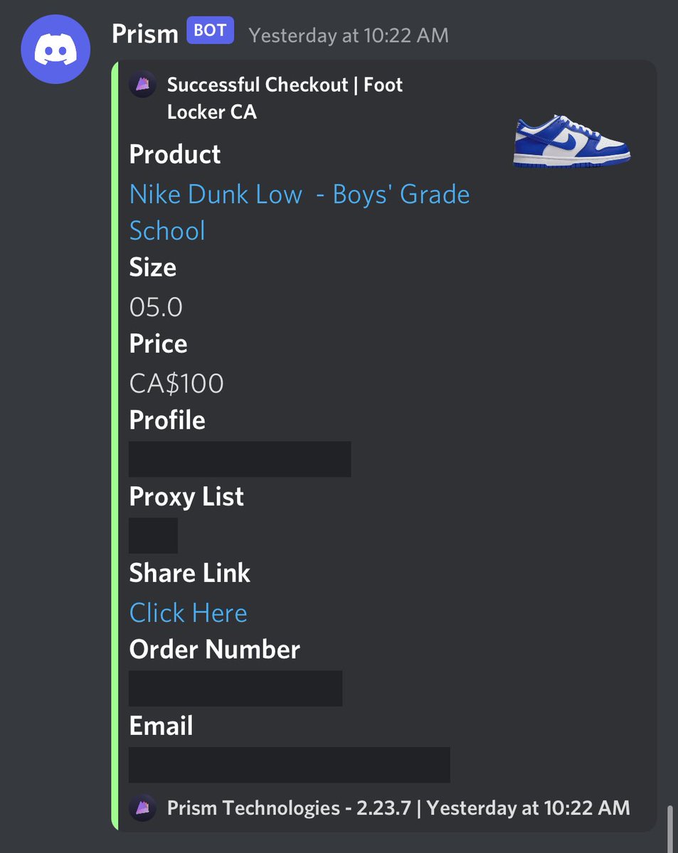 Tuff drop yesterday, thanks <a href="/PrismAIO/">Prism</a>  &amp; <a href="/KaBoomProxies/">KaBoom Proxies</a> for getting me something.
CG: <a href="/notify/">Notify</a>.