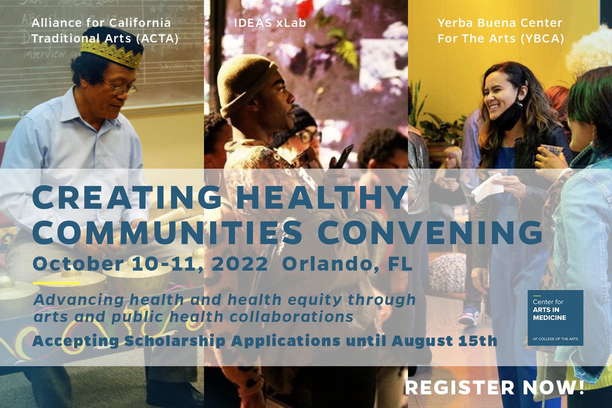 We are excited to collaborate with these artist-led, community-focused organizations for #CHC2022💕 Join us to learn from some of the greats in the field of #ArtsInPublicHealth. Register today!

🔗 bit.ly/CHC2022Conveni… 
📷 Sherwood Chen/ <a href="/CalTradArts/">ACTA</a>| <a href="/ideasxlab/">IDEAS xLab</a> | <a href="/ybca/">YBCA</a>