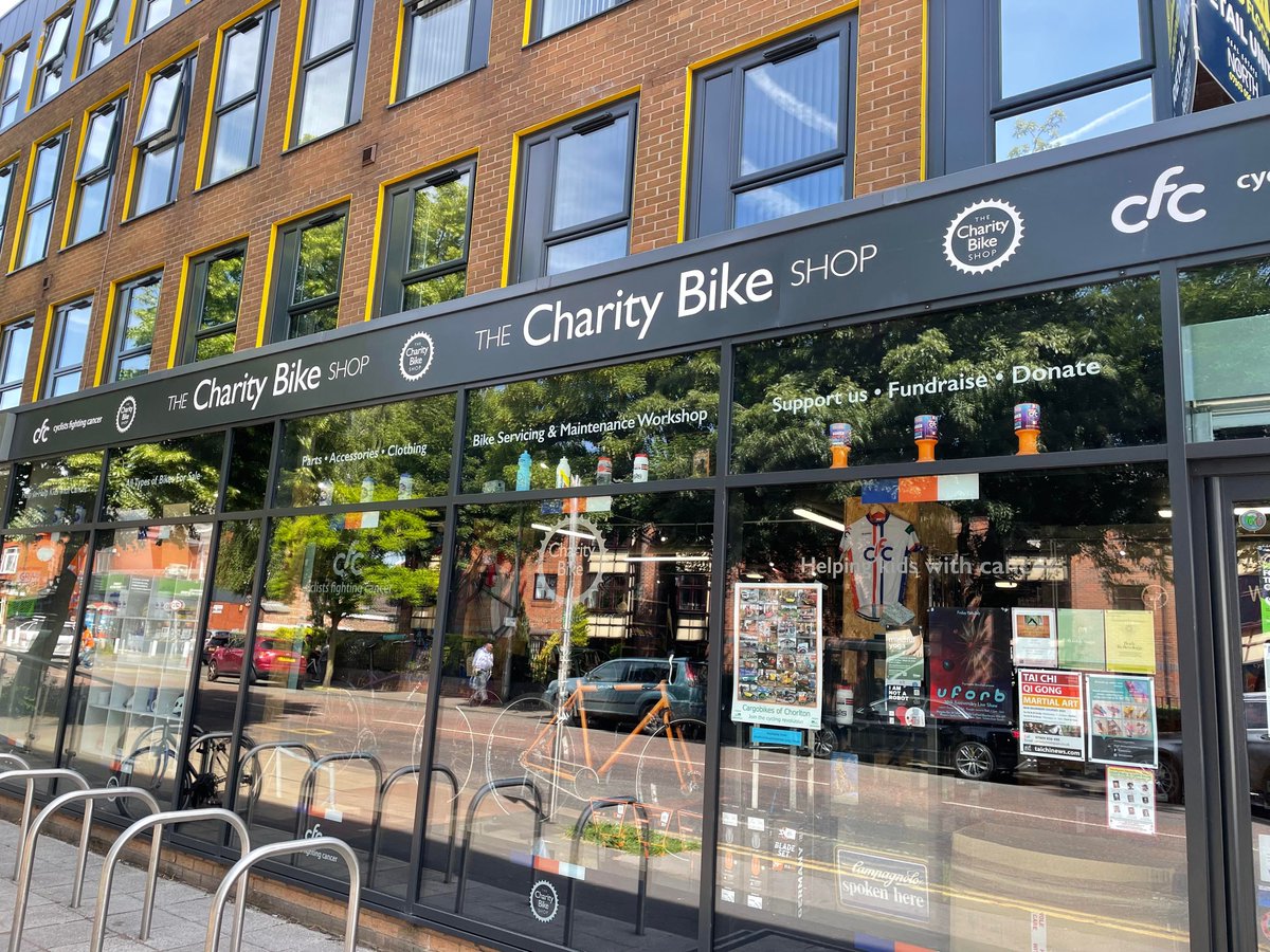 More MCF bikes donated to good causes. 
Bikes refurbished in the bike workshop @stjosephsap  were dropped off with Paul, manager at The Charity Bike Shop in Chorlton. Delighted we were able to support the Cyclists Fighting Cancer charity with a donation of refurbished bikes.