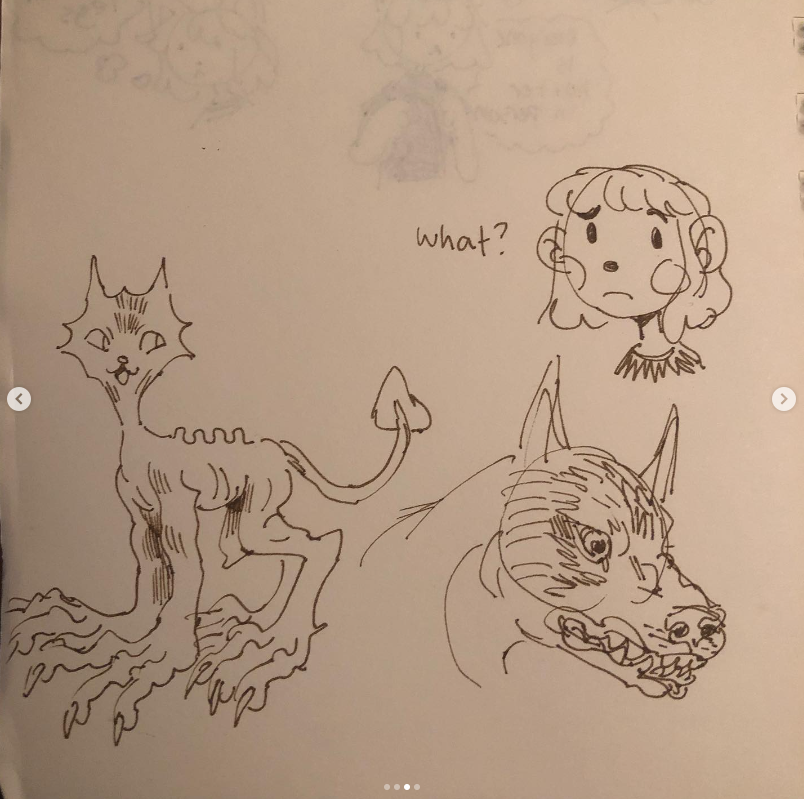 milliebeadz's tweet photo. doodles from senior year when I briefly went back to irl school and then graduated and never came back 
#cute #art #artist #drawing #doodle #illustration #sketch #sketchbook https://t.co/R716DAYJdS