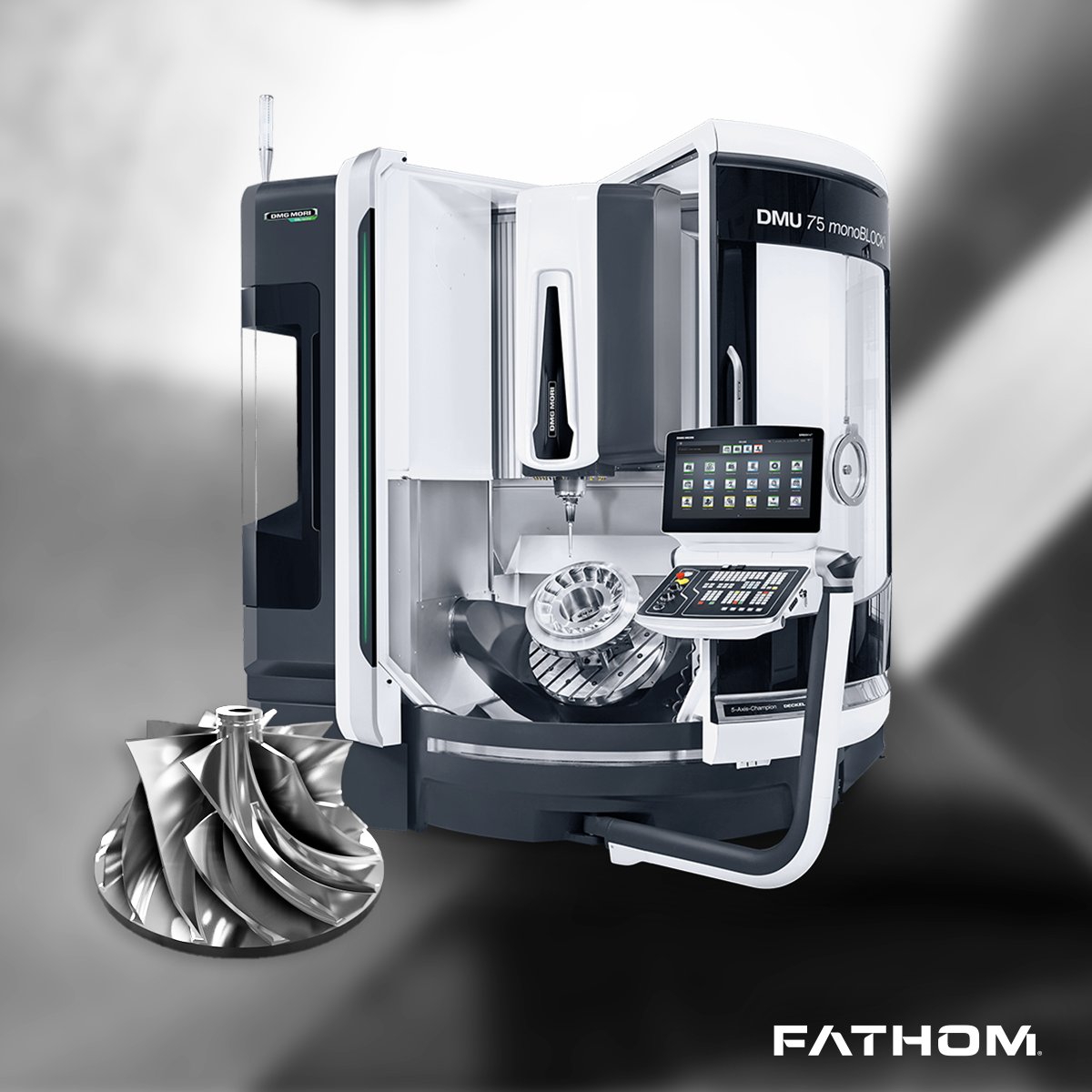 FathomMfg's tweet photo. DMG Mori has delivered ergonomic and precise machines to Fathom, and we’re excited to enable speed, precision, and complexity with CNC machining with our customers.  This machine targets 10-15 day turnaround times. @dmgmoriusa  #DMGMORIUSA #supplychainsolution #fathommfg #3DP https://t.co/XY62EuCI3Z