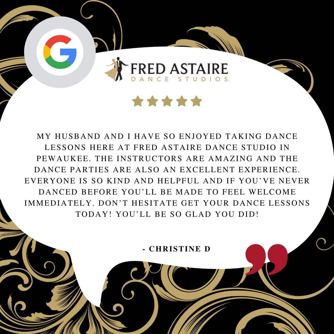 FADSPewaukee's tweet image. Have you heard what they are saying about our Pewaukee studio?! 😲

#fadswisconsin #reviews #dance #dancelessons #fredastairedancestudios #trysomethingnewin2022 #joinus #peoplearetalking #sharetheexperience #thankyou #teamwisconsin #wisconsin #visitwisconsin #dancestudios