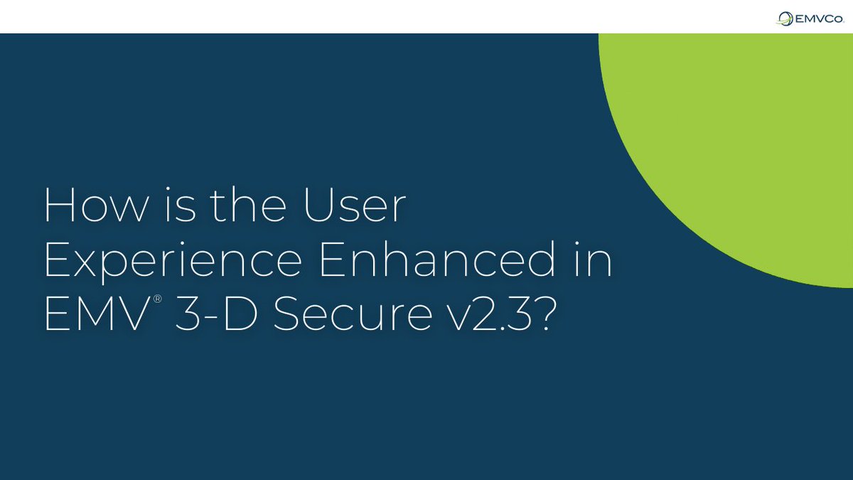 emvco's tweet image. 🔒 EMV® 3DS version 2.3 introduces additional #authentication approaches that enhance #security and fraud prevention. Read our latest #EMVInsights post to learn more: bit.ly/3a219Fi