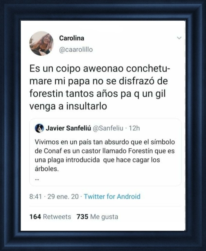 Tuitazo digno de nuestro museo: