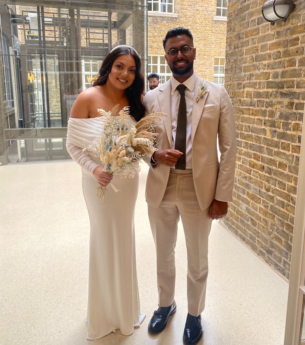 We love a behind the scenes shot. #justmarried in the North Atrium at Hackney Town Hall - congrats!