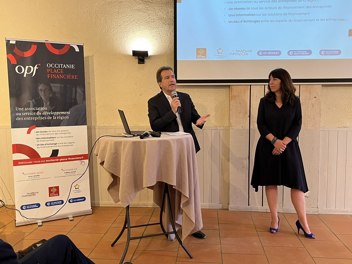 ADeljarry's tweet photo. Une belle journée se clôture: Le salon #TransitionsInvest organisé par la @CCIHerault a réuni 400 participants et permis de faciliter le financement des entreprises grâce à 360 rdv BtoB. En clôture,le lancement d’#OccitaniePlaceFinanciere nouveau réseau des acteurs du financement https://t.co/Lgaa1MDLbG