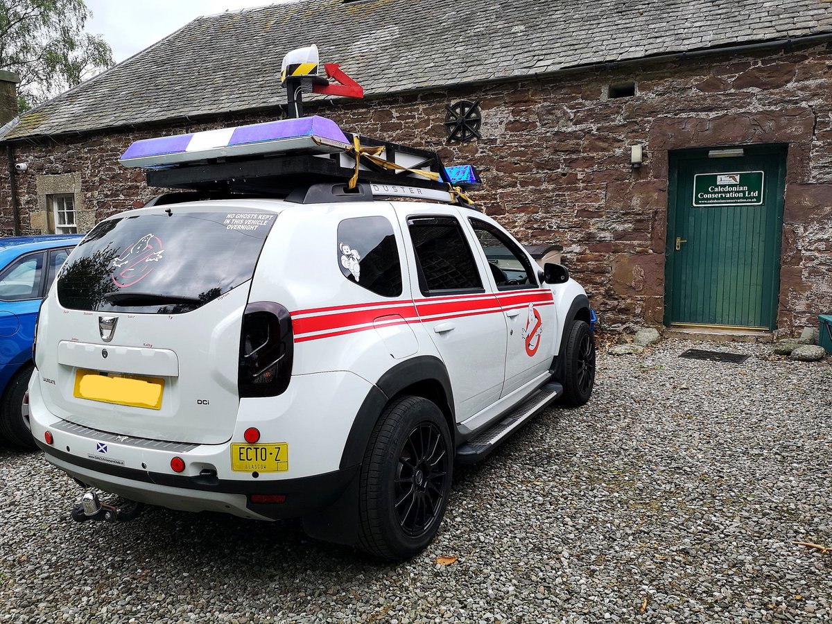 Who you gonna call? Well, if it's wildlife or ecology related, us! But today we had a visit from some paranormal investigators in the Ecto-Z, picking up some equipment we've been storing for @GlasgowBusters. #Ghostbusters #WhoYouGonnaCall #wildlife #ecology #Scotland