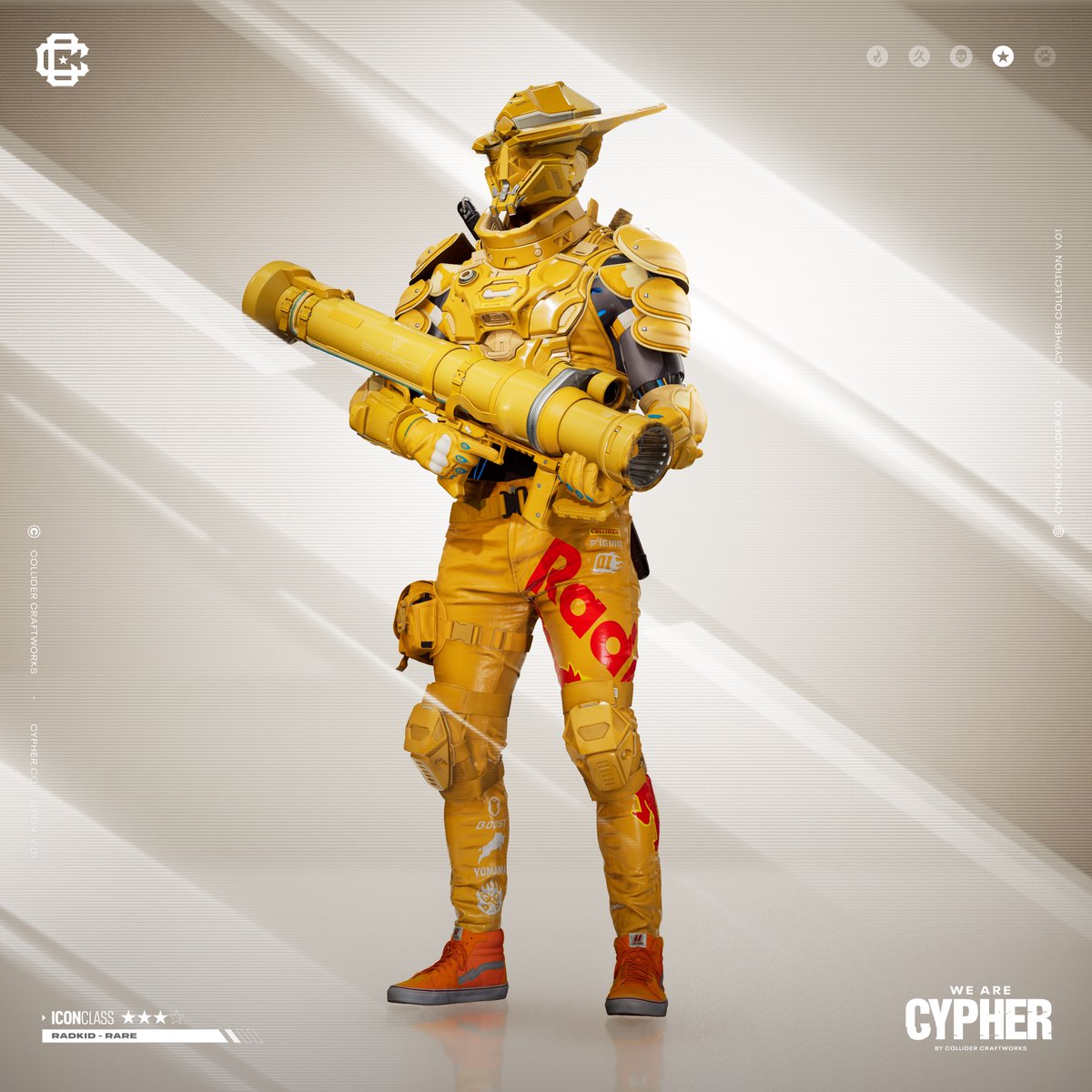 CYPHER STORM! 🌪

💎 Faction: Radkids 
💎 Class: Icon 
💎 Rarity: Rare

#RoadToReveal #NFTs #NFTCommunity