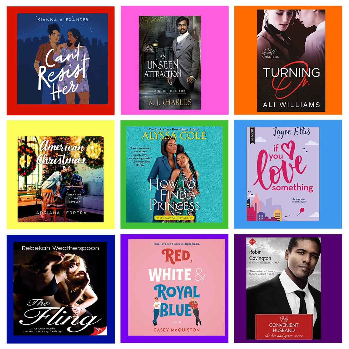 It may be the last day of Pride Month
❤️🧡💛💚💙💜
 But there are enough books out there for you to read and continue to celebrate! #DiversityWins #PrideMonth2022 #AmReadingRomance