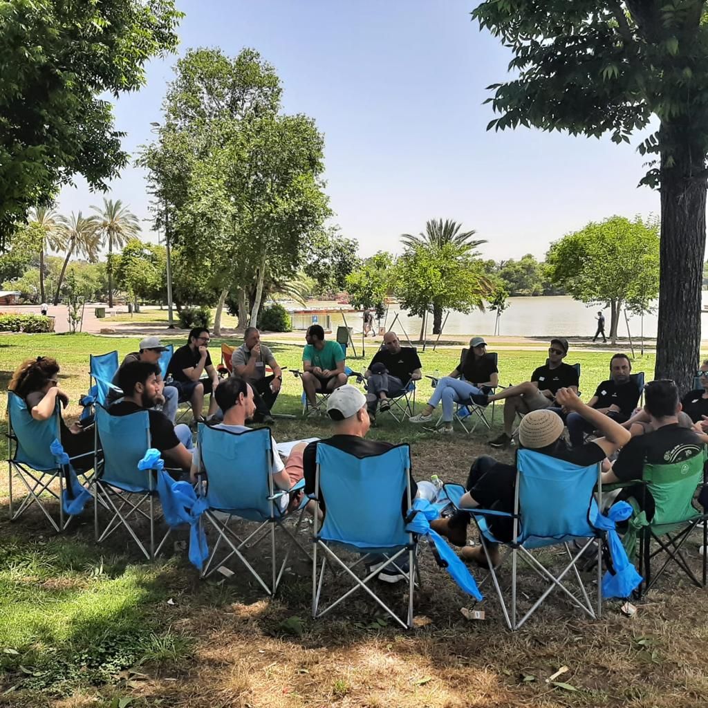 agmatixhq's tweet photo. #TeamAgmatix replaced our normal office setting with beautiful scenery in Park Hayarkon. We embodied our company values with little team building and fun! Find out more about #Agmatix and why we are: #CuttingEdge, #Daring, #DataDriven #Trustworthy https://t.co/3POP1P931H\ https://t.co/cFFxYTszJo