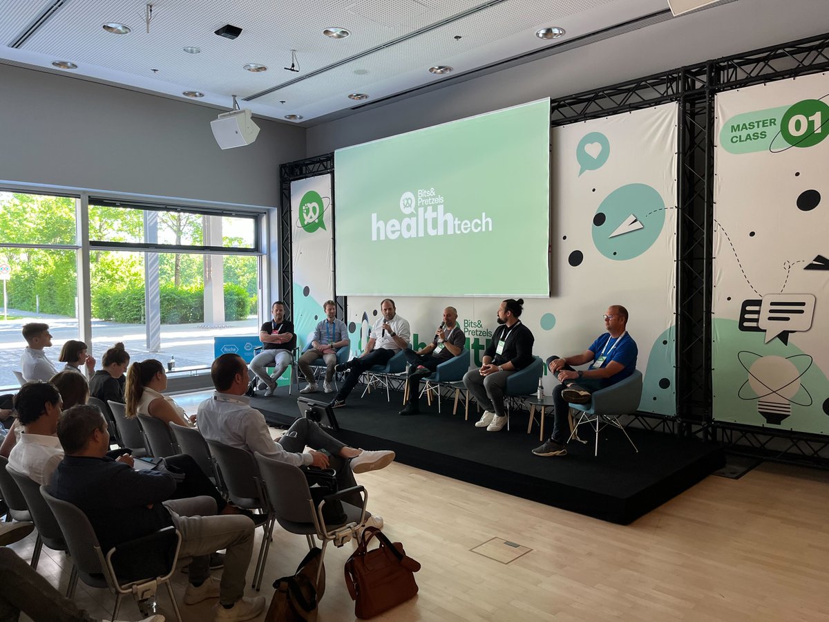 #aidhere Mit-Gründer und Geschäftsführer Henrik Emmert heute zu Gast bei der Bits &amp; Pretzels Health Tech-Conference in München. Er nimmt dabei mit anderen Branchenvertreter:innen an der Diskussion zum Thema “DiGA - a solid business and investment case?” teil. #eHealth #DiGA