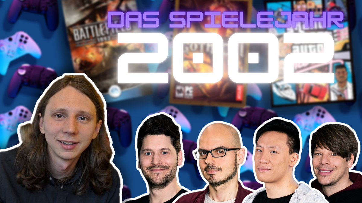Rocket Beans TV (@therocketbeans) on Twitter photo Erinnert ihr euch noch daran, was ihr 2002 gezockt habt? Falls nicht, ist es auch nicht schlimm, denn <a href="/TetrisPie/">Valle</a>, <a href="/Bimon/">MON</a>, <a href="/Chaz_Ashley/">Γρηγόριος Κάρτσιος</a>, <a href="/Colin_Gaebel/">Colin Gaebel</a> und <a href="/PixelViet/">Viet Ruan</a> führen uns heute Abend um 20 Uhr LIVE zurück ins Spielejahr 2002 und sprechen über ihre persönlichen Favoriten! Erinnert ihr euch noch daran, was ihr 2002 gezockt habt? Falls nicht, ist es auch nicht schlimm, denn <a href="/TetrisPie/">Valle</a>, <a href="/Bimon/">MON</a>, <a href="/Chaz_Ashley/">Γρηγόριος Κάρτσιος</a>, <a href="/Colin_Gaebel/">Colin Gaebel</a> und <a href="/PixelViet/">Viet Ruan</a> führen uns heute Abend um 20 Uhr LIVE zurück ins Spielejahr 2002 und sprechen über ihre persönlichen Favoriten!