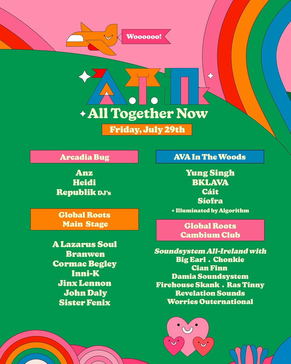 ATNfestival's tweet photo. It’s only a month until we turn 💫
Roll on Friday July 29th, here’s the breakdown of what’s in store for the opening night of #ATN22 🌻 https://t.co/3lhB2XEQov