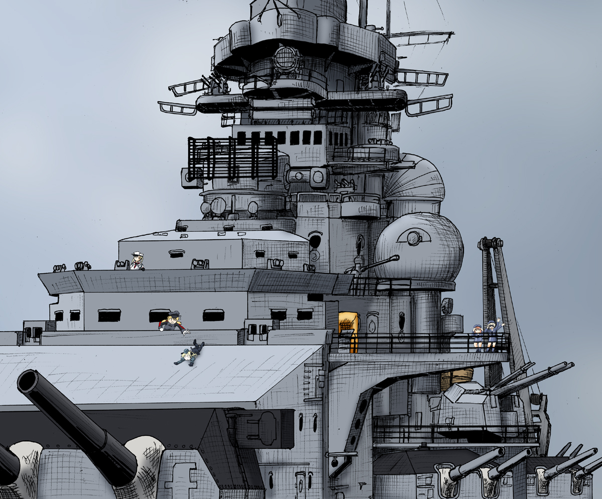 #フォロワー一万人以下の絵師がたくさんの戦艦を投下するタグ
こりゃ乗らないわけにはいかないタグだな!! 