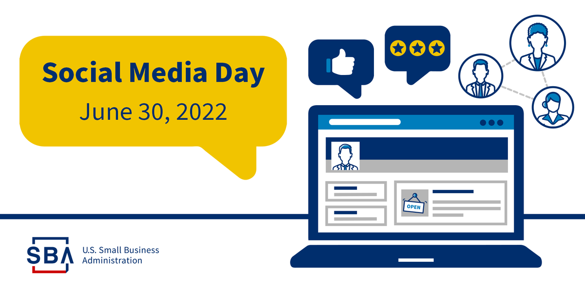 SBA_Michigan's tweet photo. Launch SBA’s free online course for tips on how to use social media to increase your sales→ 
https://t.co/Cd6lPR2dxJ #SocialMediaDay https://t.co/jaoiPsH5rJ