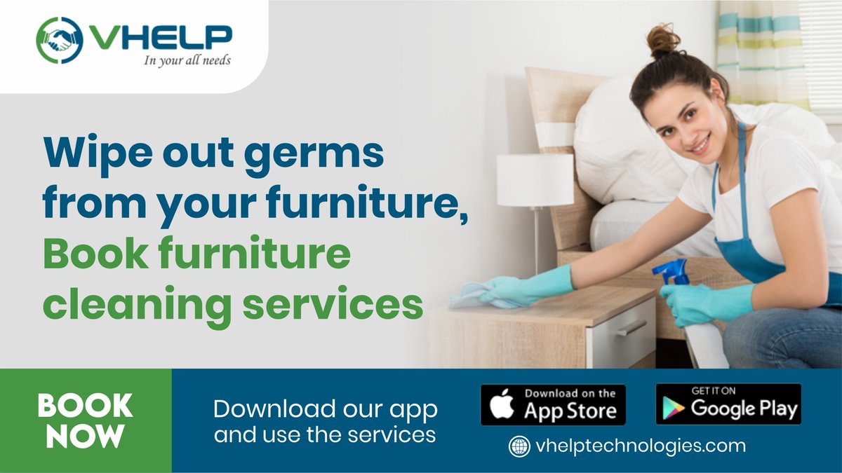 VHelpHomeServi1's tweet image. Dirty furniture can produce poor indoor air which can trigger eye, nose, and throat irritation. 

Book furniture cleaning services

bit.ly/3LCKLYH

#Furniture #FurnitureCleaning  #DeepCleaningServices