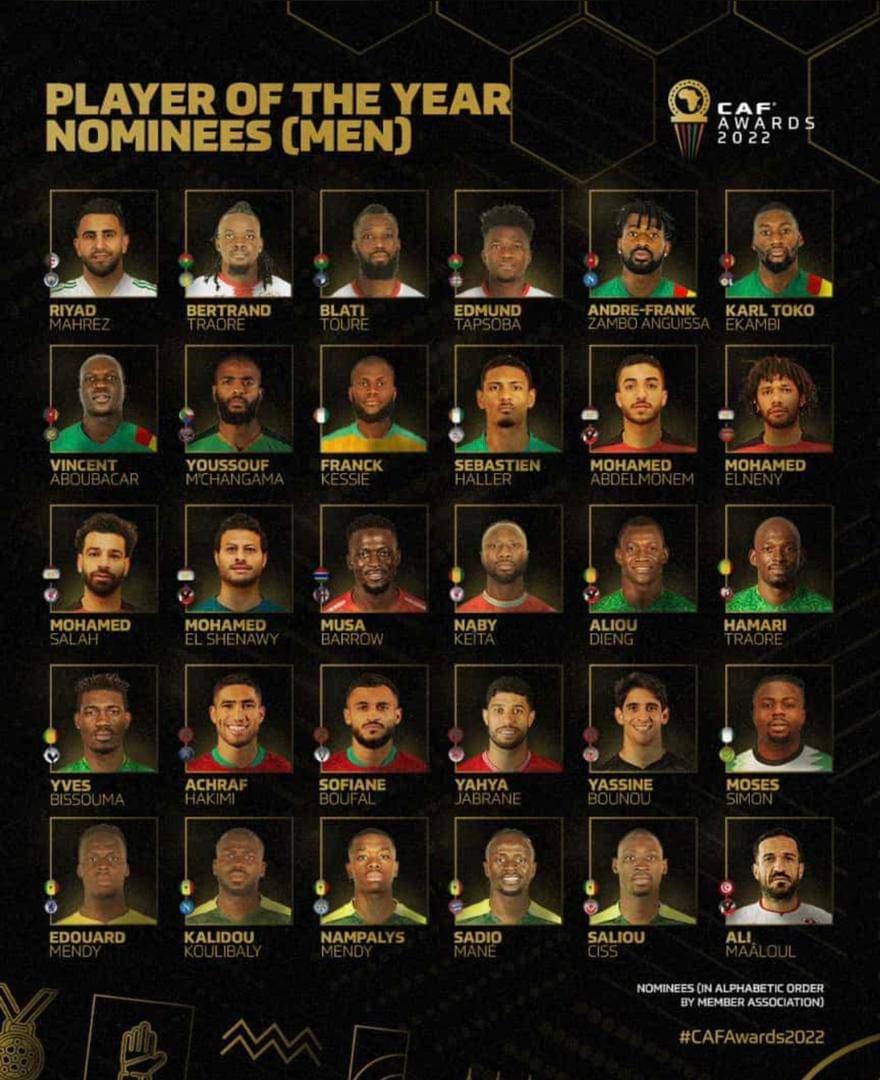 Following The Gambia's impressive run in #afcon2021. 

The Scorpions are nominated for the Team of the Year, #MusaBarrow is nominated for the Male Player of the Year, #JamesGomez is nominated for the Young Player of the Year & Saintfiet is nominated for the coach of the Year