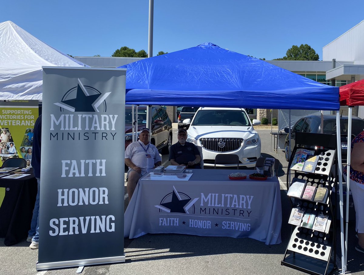 MilitaryFBCT's tweet photo. Great day at the Veteran Expo 2022 in Clarksville, Tennessee. Many connections and great conversations with veterans and community care providers. Shared a booth with Patriot Ministries to focus on spirit and soul care of the VA Whole Health program.
#FBCT #MilMin #VeteranExpo https://t.co/ETwmZAv5fo
