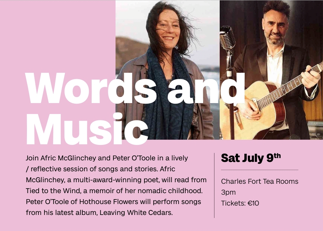 <a href="/POTMusician2020/">Peter O Toole</a> agus Poet/Writer Afric McGlinchey will perform &amp; Jam &amp; Improvise at Kinsale Arts Weekend

3pm Saturday 9th July 2022
Charles Fort Tea Rooms, Kinsale, Cork, Ireland.

It will be fun &amp; intimate &amp; magical <a href="/KinsaleArts/">Kinsale Arts Weekend</a>
kinsaleartsweekend.com

peterotoole.bandcamp.com