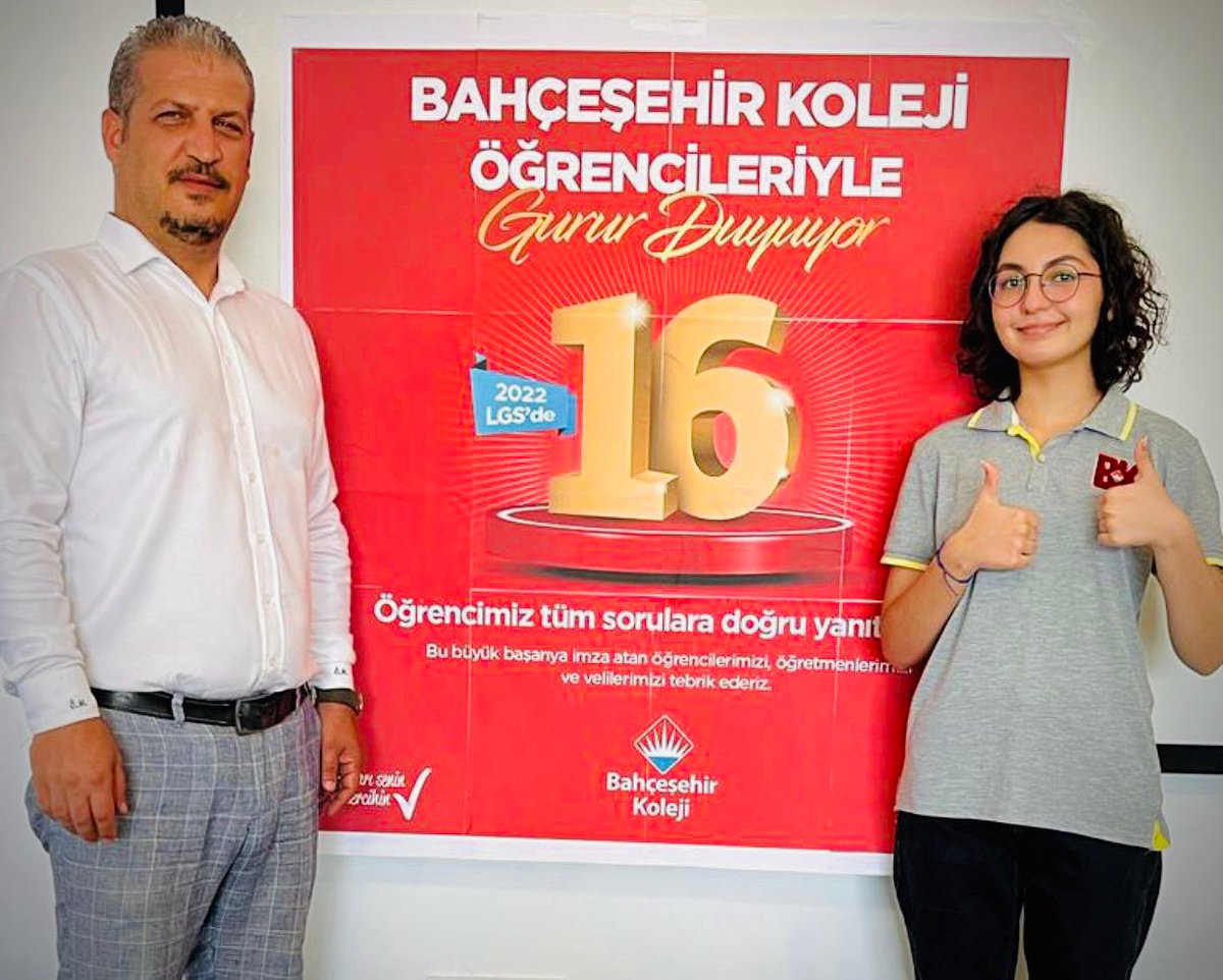 2022 LGS'de Türkiye 🇹🇷 birincisi
olarak bizi gururlandıran öğrencimiz İrem Büyükdeveci’yi ve büyük başarı sağlayan tüm mezun öğrencilerimizi 
tebrik ediyoruz. 👏🏻 
❤️💙
#bahcesehirkoleji
#lgsdezirvede
#lgs2022
