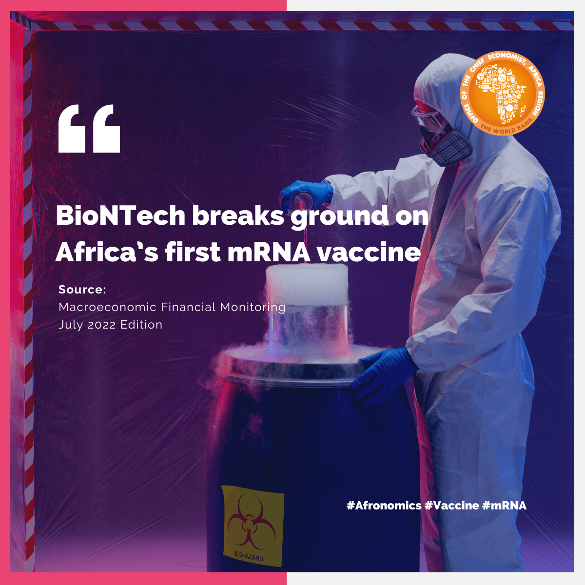 AlbertZeufack's tweet photo. In the next three years, Africa will have their first #African owned #COVID  #Vaccine called #mRNA.  Developed and produced in Cape Town, South Africa, it will need to go through 36 months of clinical trials. CDC says only 18% of Africa are fully vaccinated. 
#Afronomics #WTO https://t.co/emiZ7uVKl9