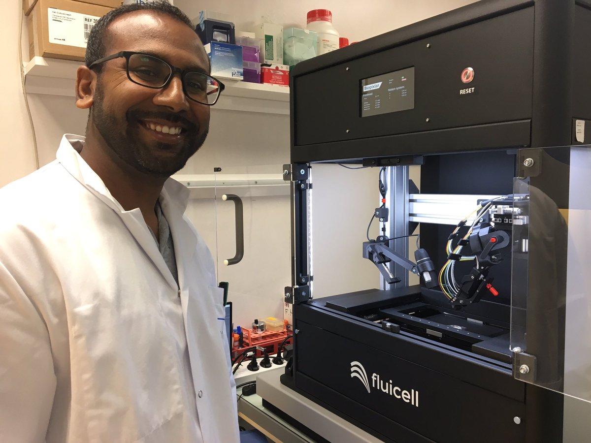 halary franck (@franckhalary) on Twitter photo So happy that <a href="/Vivek_DR/">V</a>, a <a href="/project_birdie/">BIRDIE Project</a> postdoc in my group at <a href="/NantesUniv/">Nantes Université</a> @CR2TI_Nantes just started to train on the Biopixlar single cell bioprinter from <a href="/FluicellAB/">Fluicell</a>, the first of its kind in 🇫🇷
It’s the beginning of an exiting journey ! So happy that <a href="/Vivek_DR/">V</a>, a <a href="/project_birdie/">BIRDIE Project</a> postdoc in my group at <a href="/NantesUniv/">Nantes Université</a> @CR2TI_Nantes just started to train on the Biopixlar single cell bioprinter from <a href="/FluicellAB/">Fluicell</a>, the first of its kind in 🇫🇷
It’s the beginning of an exiting journey !