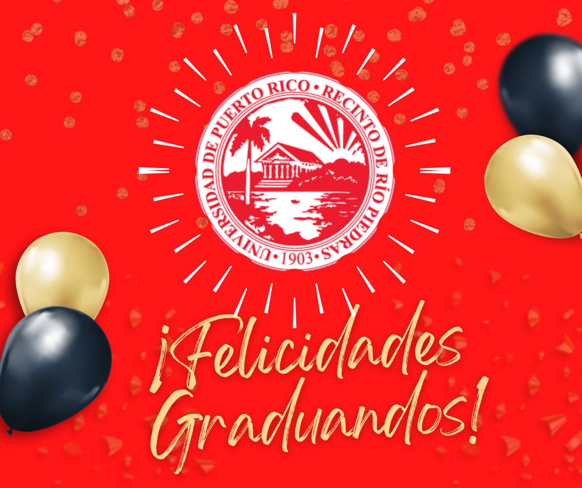 uprrp's tweet photo. ¡Finalmente, llegó el gran día! Felicitamos a todos nuestros #gallitos y nuestras #jerezanas por alcanzar sus metas académicas. #GradUPRRP2022 #clase2022🎉🎓 #yoamolaiupi #uprrp🐔 #iupi #801x100pre https://t.co/uFgvnjG08c