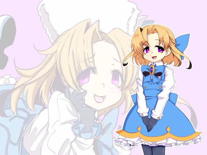 @denmaru2 かわいい～❤でんまるさんのキャラを皆並べる企画かな!?と思ってワクワクしたらそういう企画でしたか…!でしたら是非うちのビオレッタお願いします…!
(2000ホロワーおめでとうございます! 